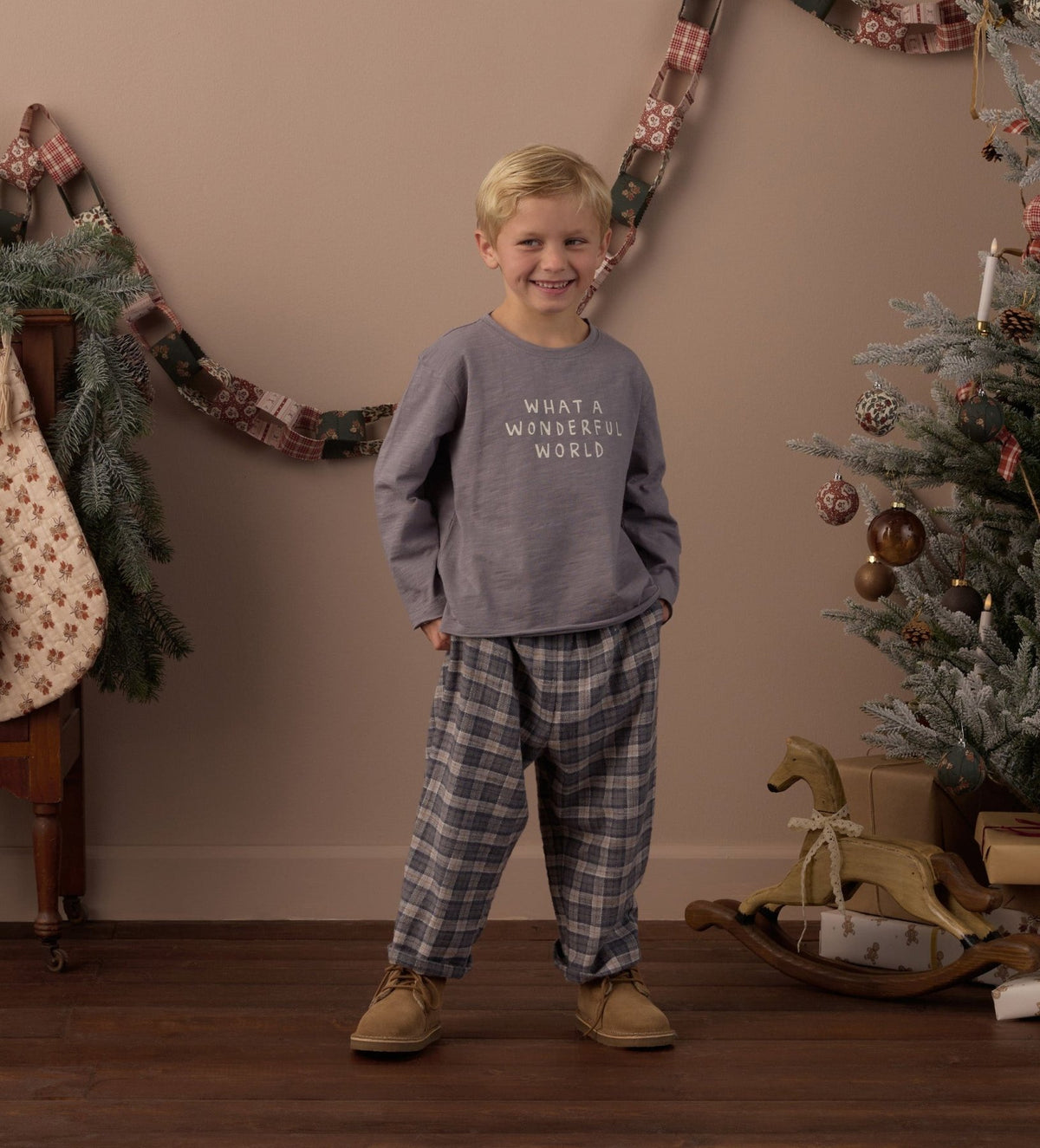Rylee + Cru Palmer Pant - Winter Plaid | HONEYPIEKIDS