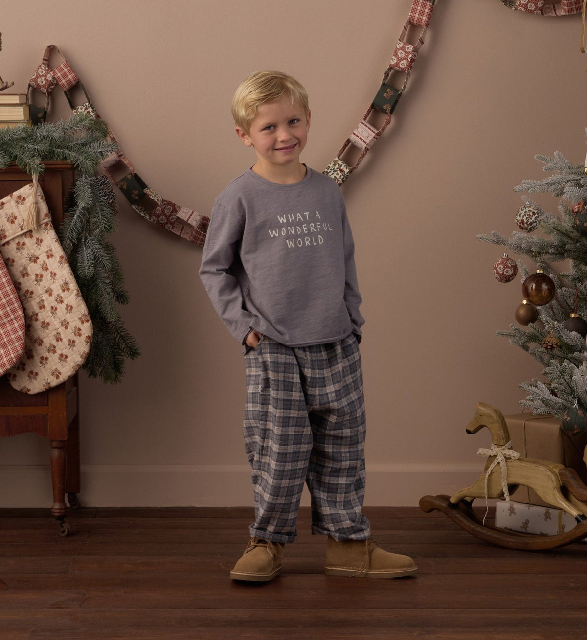 Rylee + Cru Palmer Pant - Winter Plaid | HONEYPIEKIDS