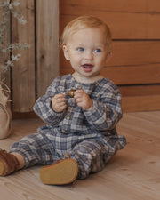 Rylee + Cru Relaxed Woven Jumpsuit - Winter Plaid | HONEYPIEKIDS