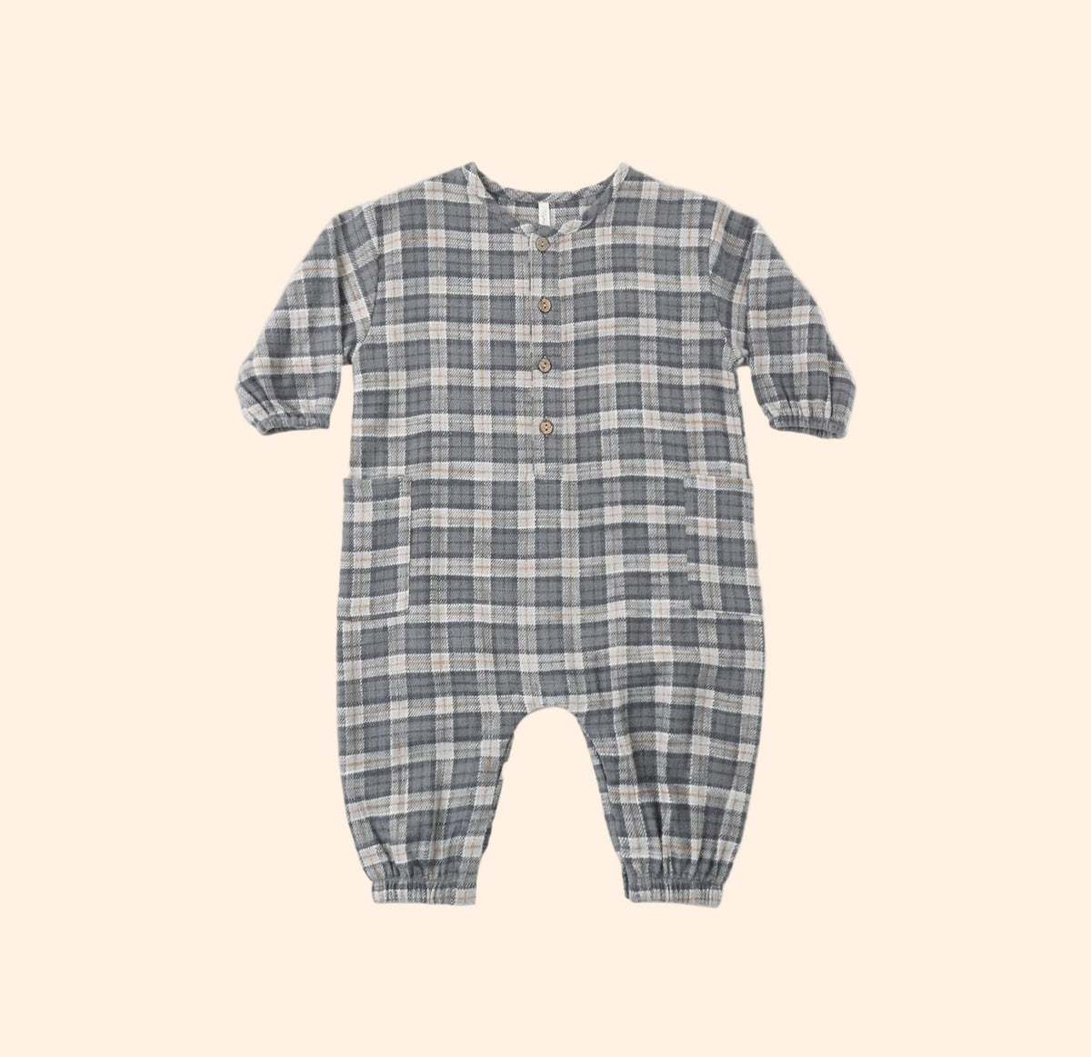 Rylee + Cru Relaxed Woven Jumpsuit - Winter Plaid | HONEYPIEKIDS