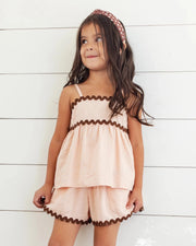 Rylee + Cru Ric Rac Set - BLUSH | HONEYPIEKIDS