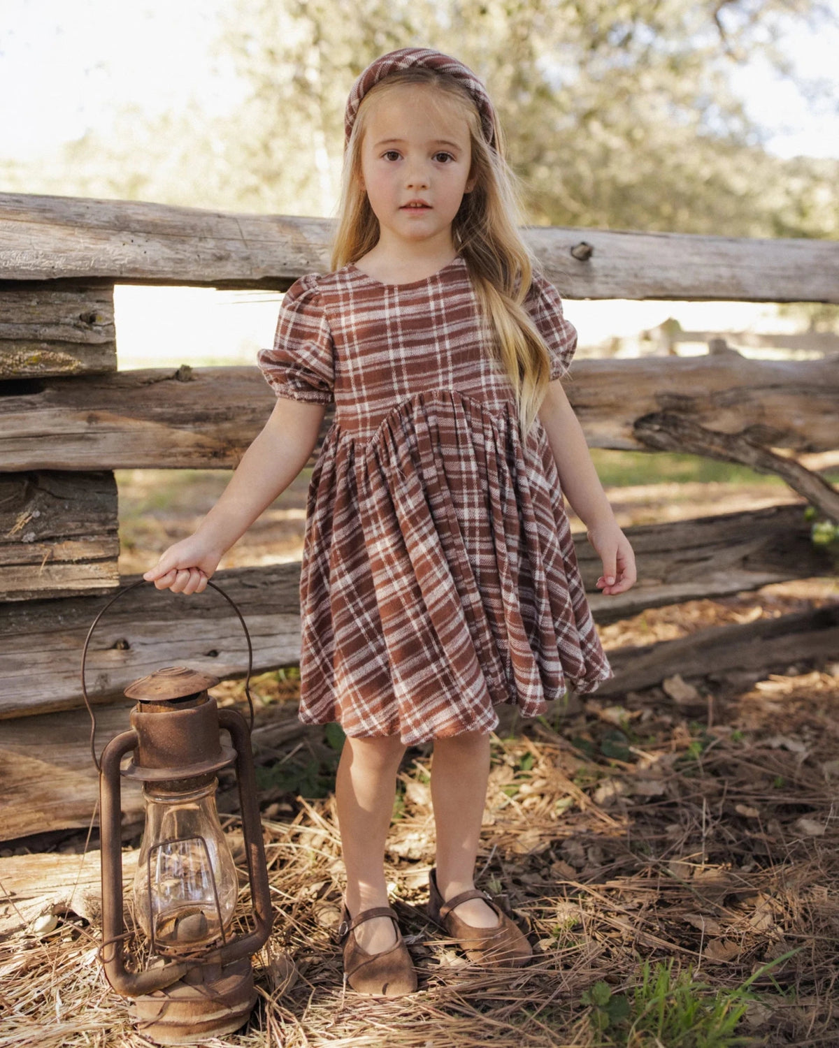 Rylee + Cru Rose Dress - Aspen Plaid | HONEYPIEKIDS 