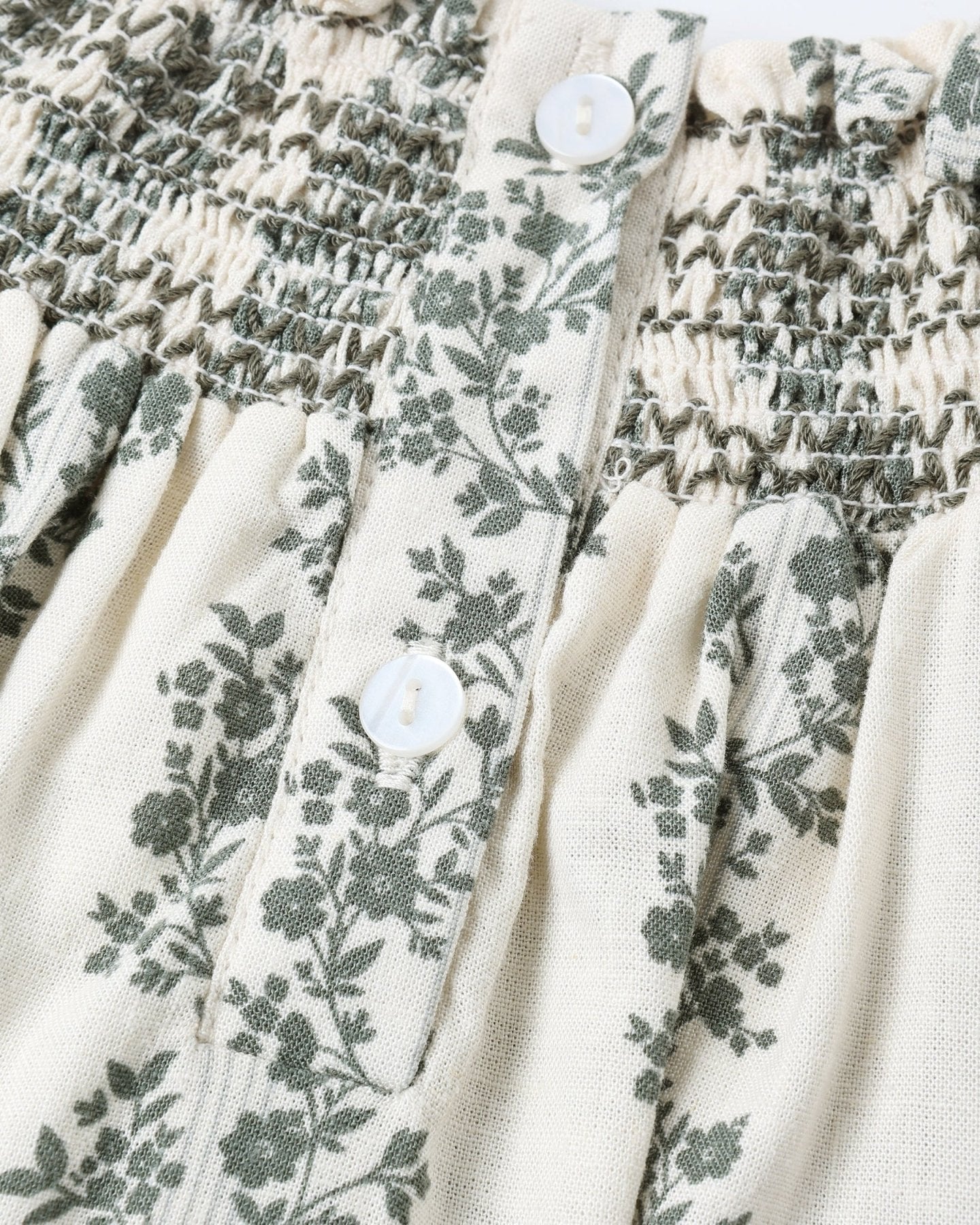 Rylee+Cru Baby Ada Romper – Green Vines | HONEYPIEKIDS 