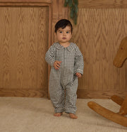 Rylee+Cru Baby Pajama Romper in Evergreen | HONEYPIEKIDS