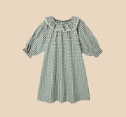 Rylee+Cru Girl's Nightgown - Evergreen Gingham | HONEYPIEKIDS