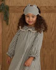 Rylee+Cru Girl's Nightgown - Evergreen Gingham | HONEYPIEKIDS.COM