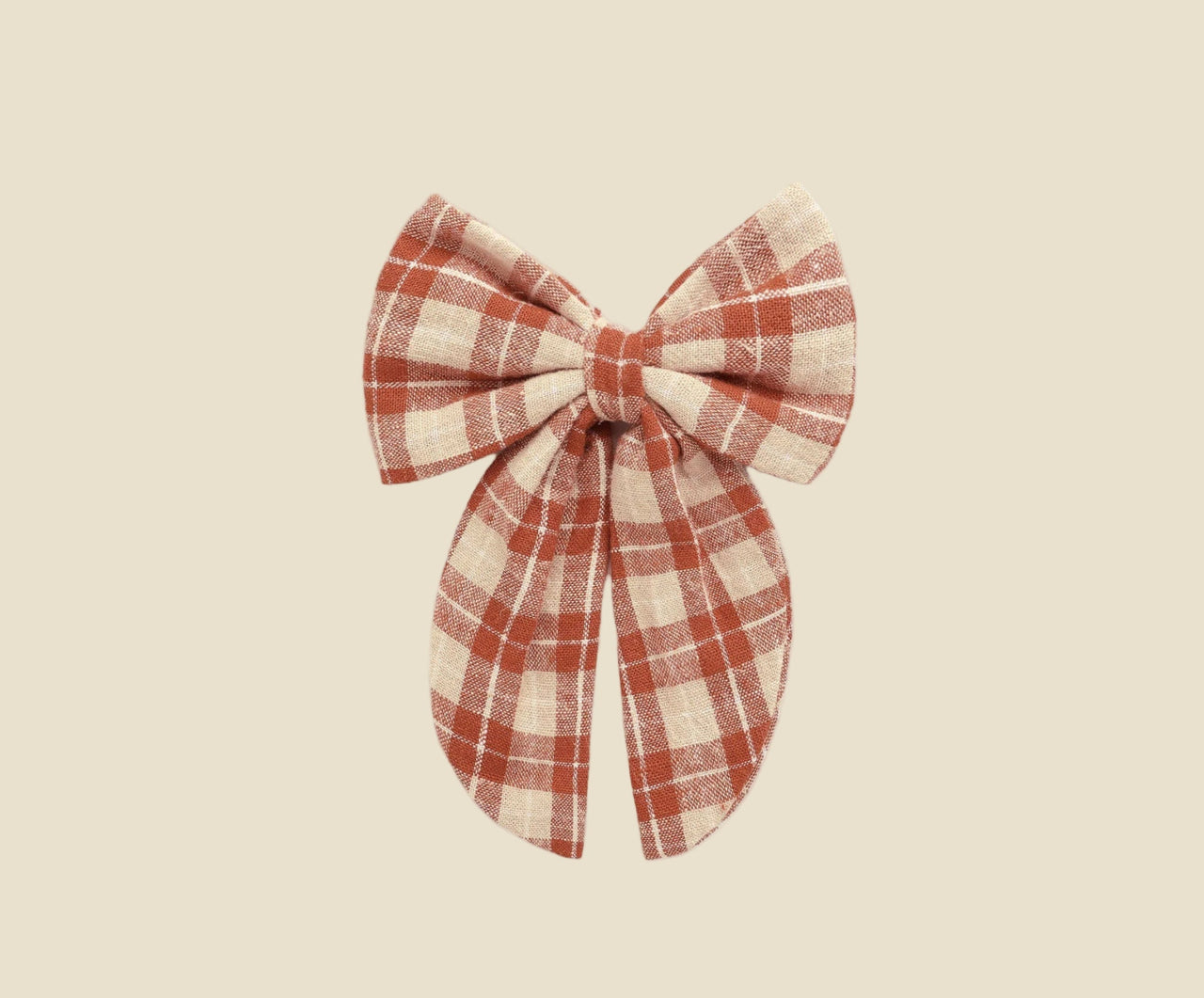 Rylee+Cru Oversized Bow - Red Plaid | HONEYPIEKIDS 