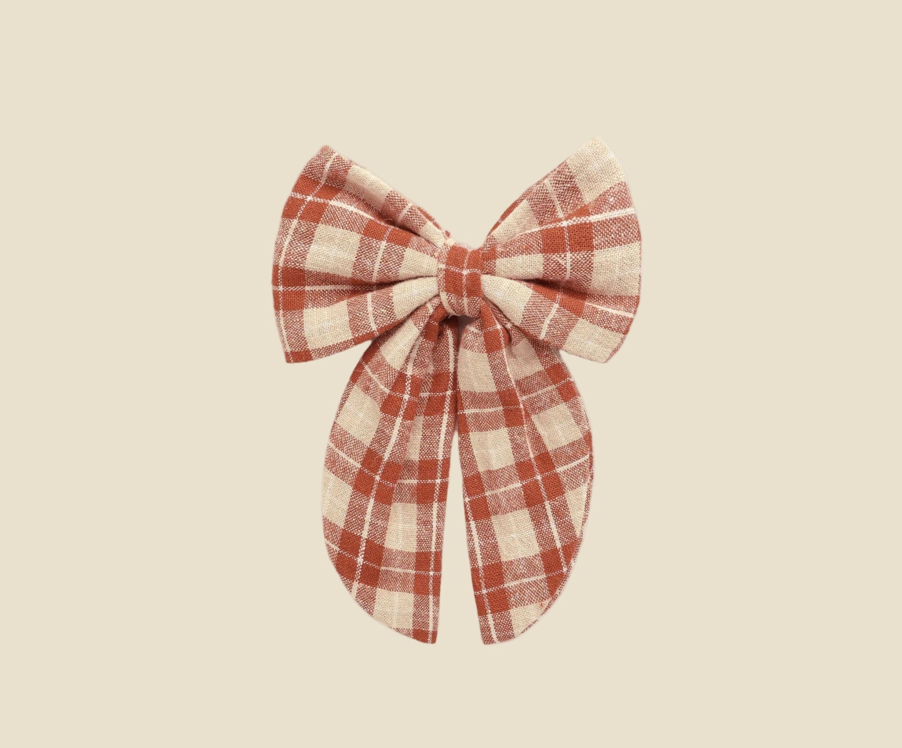 Rylee+Cru Oversized Bow - Red Plaid | HONEYPIEKIDS 