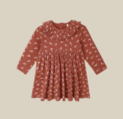 Rylee+Cru Ruffle Collar Dress - Ruby Ditsy | HONEYPIEKIDS