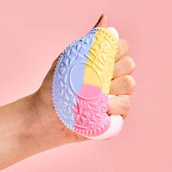 Showcase - SqueezeSquad Taba Deluxe Premium Silicone Squishy Fidget Toy - Sandwich Cookie | HONEYPIEKIDS 