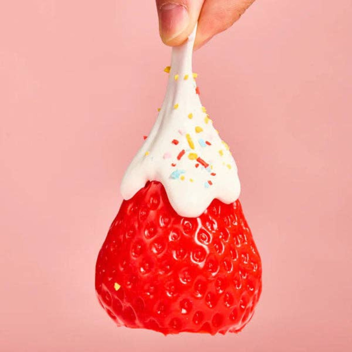 SqueezeSquad Taba Strawberry Premium Silicone Squishy Toy | HONEYPIEKIDS
