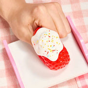 SqueezeSquad Taba Strawberry Premium Silicone Squishy Toy | HONEYPIEKIDS