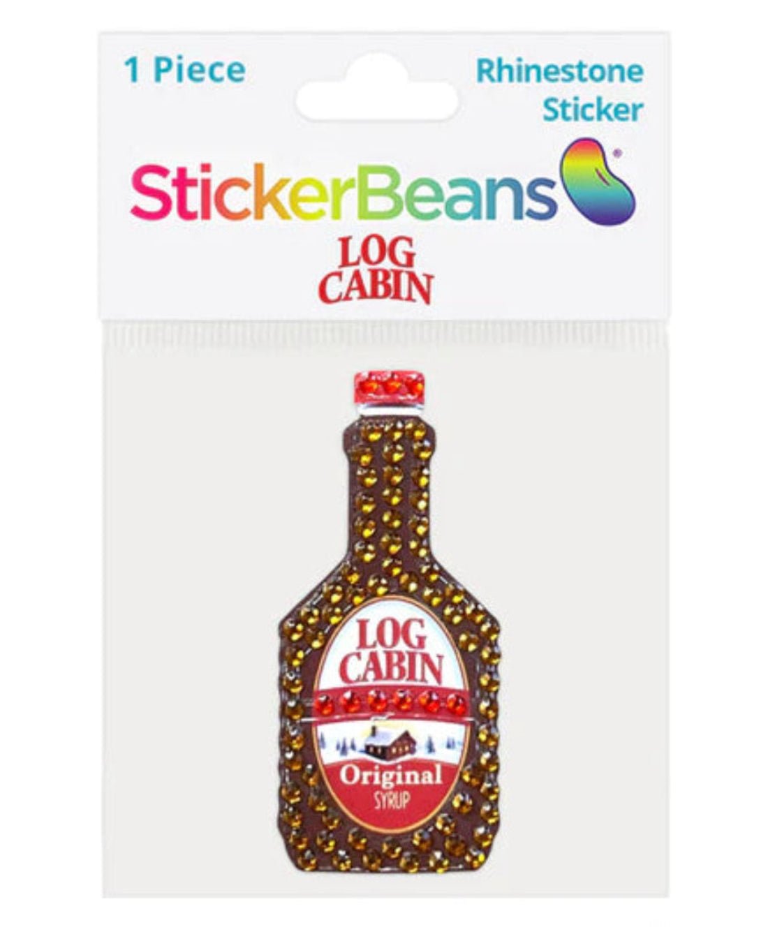 StickerBeans Sticker - Log Cabin Maple Syrup Sticker | HONEYPIEKIDS