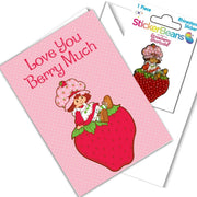 Stickerbeans Strawberry Shortcake Love You Berry Much Greeting Card | HONEYPIEKIDS