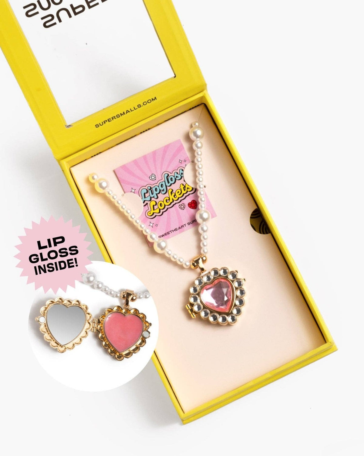 Super Smalls Sweetheart Surprise Lipgloss Locket | HONEYPIEKIDS