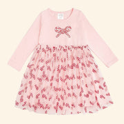 Sweet Wink Candy Cane Confetti Christmas L/S Tutu Dress | HONEYPIEKIDS