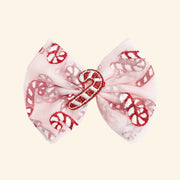 Sweet Wink Candy Cane Confetti Christmas Tulle Hair Bow | HONEYPIEKIDS