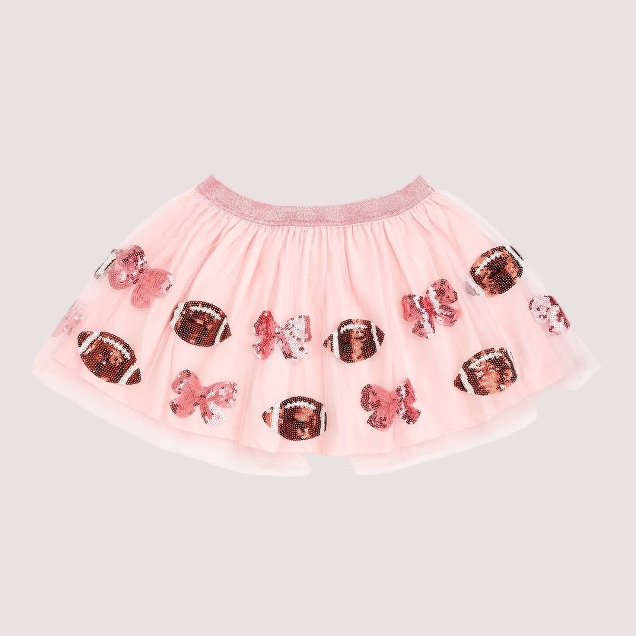 Sweet Wink Coquette Football Sequin Tutu Skirt | HONEYPIEKIDS 