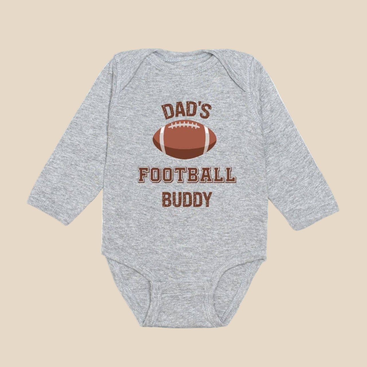 Sweet Wink Dad's Football Buddy L/S Infant Bodysuit | HONEYPIEKIDS 