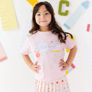 Sweet Wink Girls First Grade Pennant T-Shirt | HONEYPIEKIDS