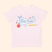 Sweet Wink Girls First Grade Pennant T-Shirt | HONEYPIEKIDS