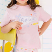 Sweet Wink Girls First Grade Pennant T-Shirt | HONEYPIEKIDS