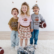 Sweet Wink Girls Football With Daddy s/s T-Shirt | HONEYPIEKIDS 