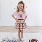 Sweet Wink Girls Football With Daddy s/s T-Shirt | HONEYPIEKIDS 