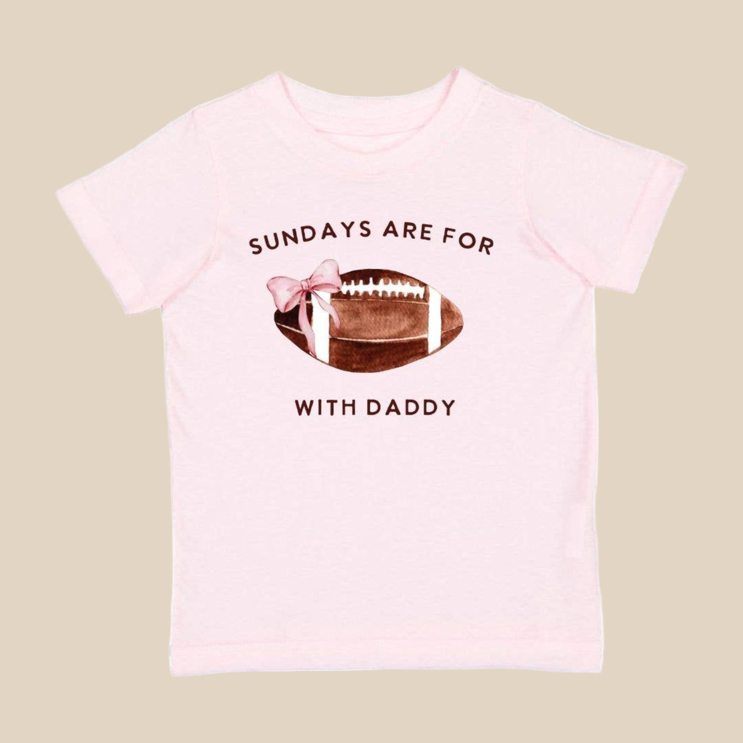 Sweet Wink Girls Football With Daddy s/s T-Shirt | HONEYPIEKIDS 