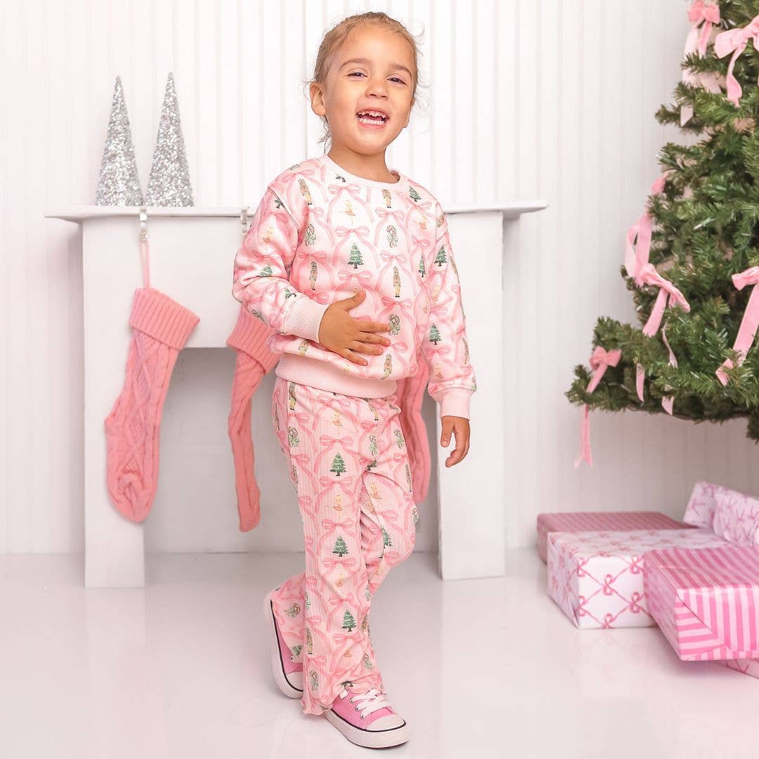 Sweet Wink Nutcracker Trellis Flare Legging | HONEYPIEKIDS.COM 