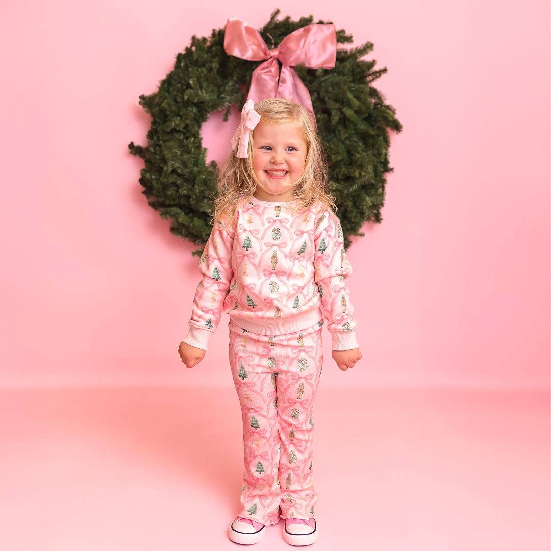 Sweet Wink - Nutcracker Trellis Christmas Flare Legging - Kids Clothing | HONEYPIEKIDS 