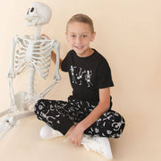 Sweet Wink - Glow In The Dark Silly Skelly Halloween Jogger - Boys | HONEYPIEKIDS 