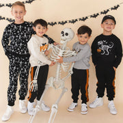 Sweet Wink Boys Glow In The Dark Silly Skelly Halloween Sweatshirt | HONEYPIEKIDS 