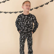 Sweet Wink Boys Glow In The Dark Silly Skelly Halloween Sweatshirt | HONEYPIEKIDS 