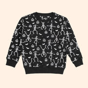 Sweet Wink Boys Glow In The Dark Silly Skelly Halloween Sweatshirt | HONEYPIEKIDS 