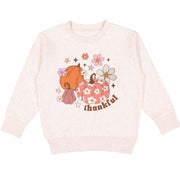 Sweet Wink Thankful Pumpkin Thanksgiving Sweatshirt | HONEYPIEKIDS 