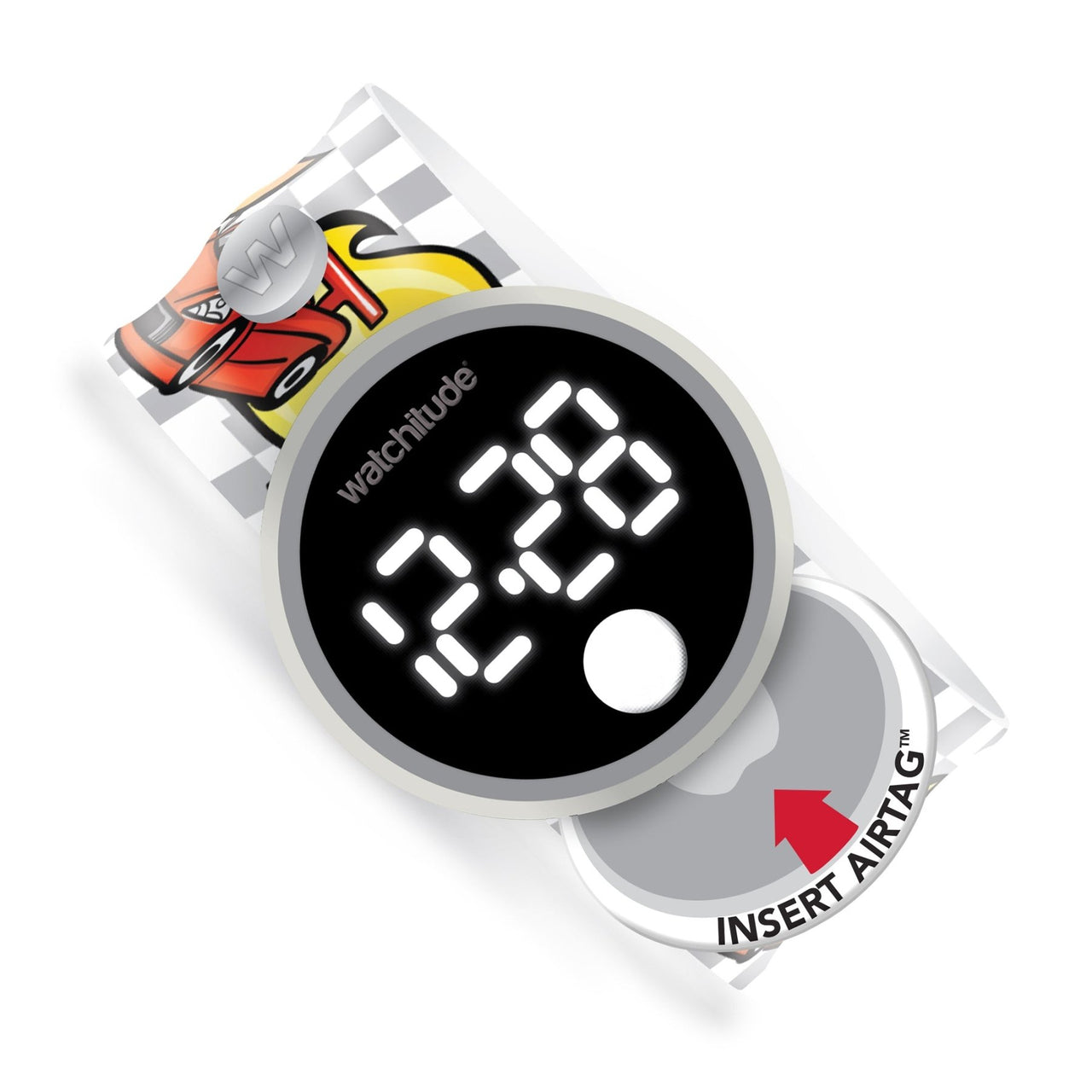 Tag'd Trackable Air Tag Slap Watch - Nitro Race Cars | HONEYPIEKIDS 