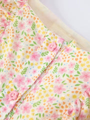Garden Party Ruffle Dress and Straw Hat Set | HONEYPIEKIDS