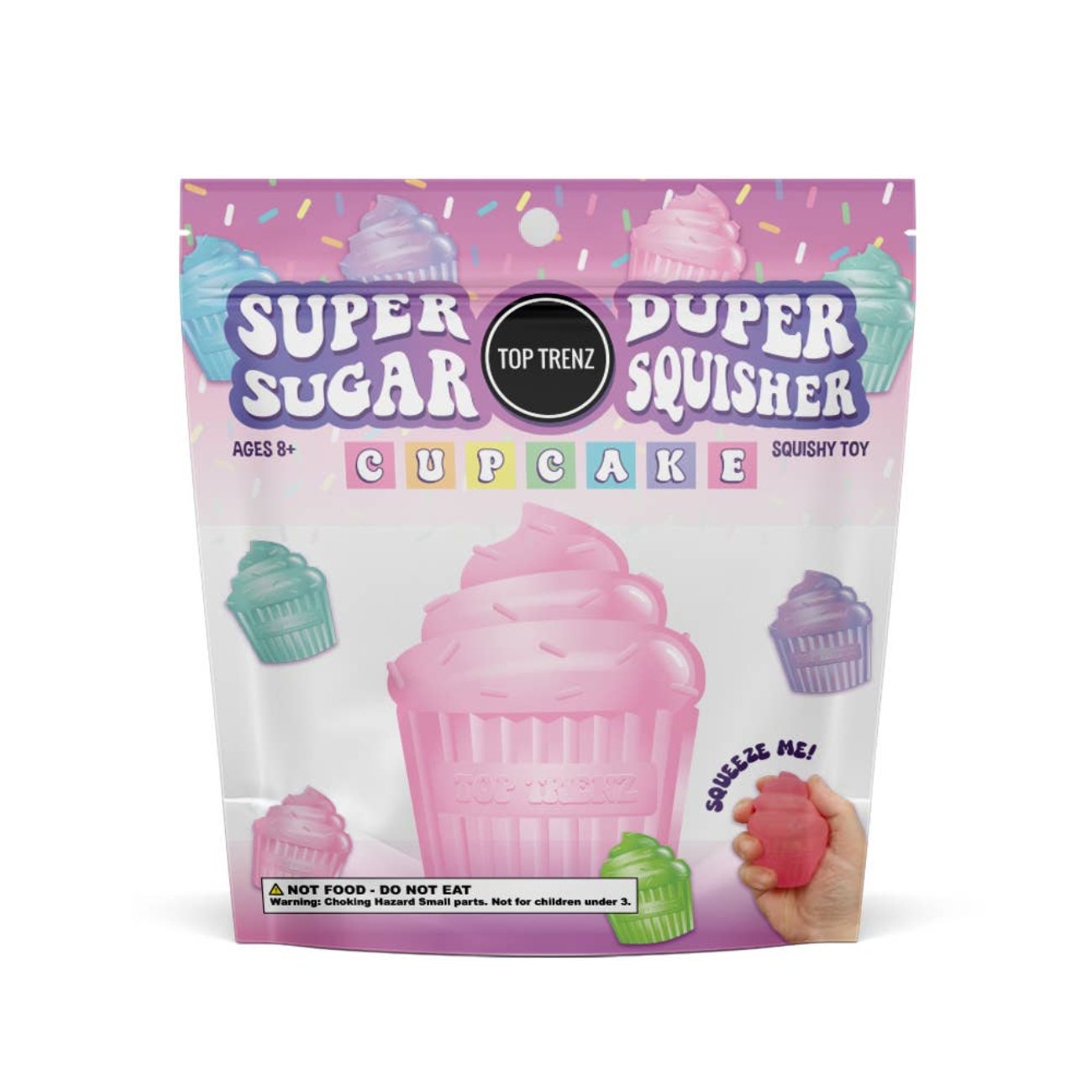 Super Duper Sugar Squisher Toy - Sprinkle Cupcake | HONEYPIEKIDS