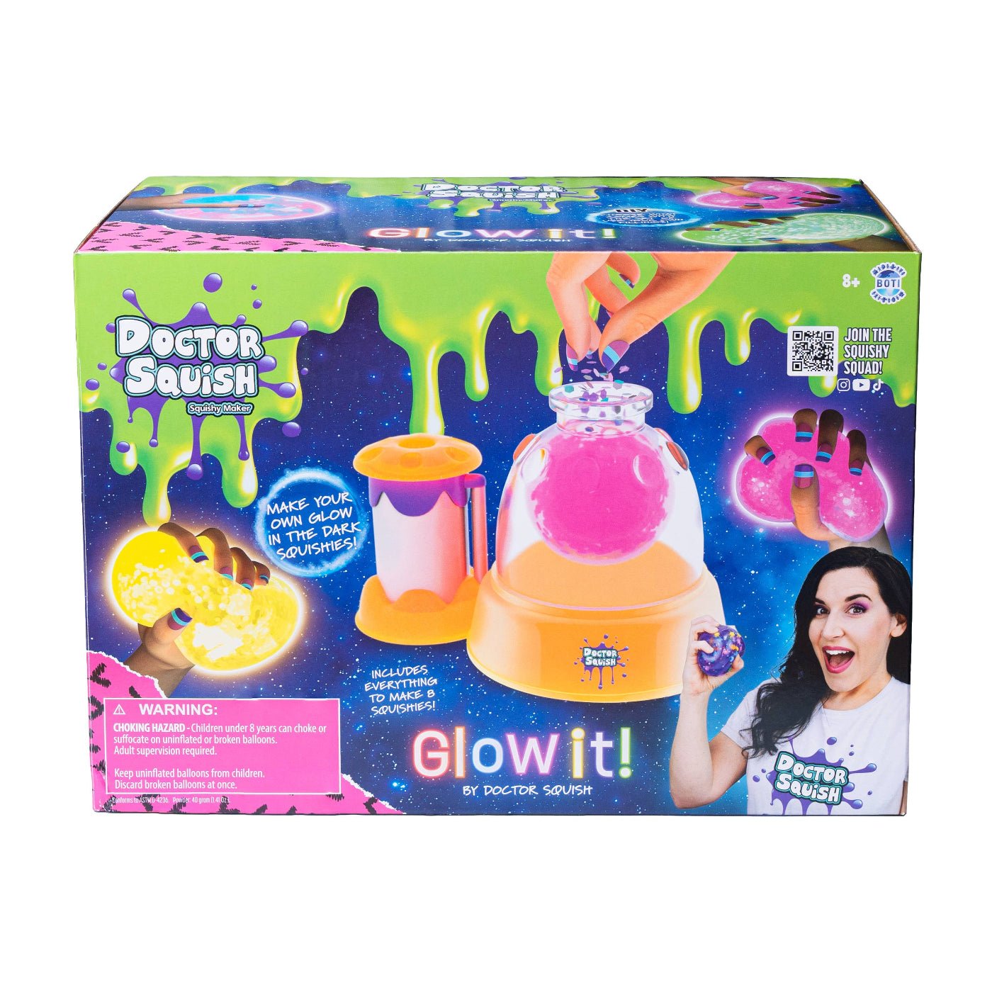 Toysmith Doctor Squish Squishy Maker Station - Glow-It Edition | HONEYPIEKIDS 