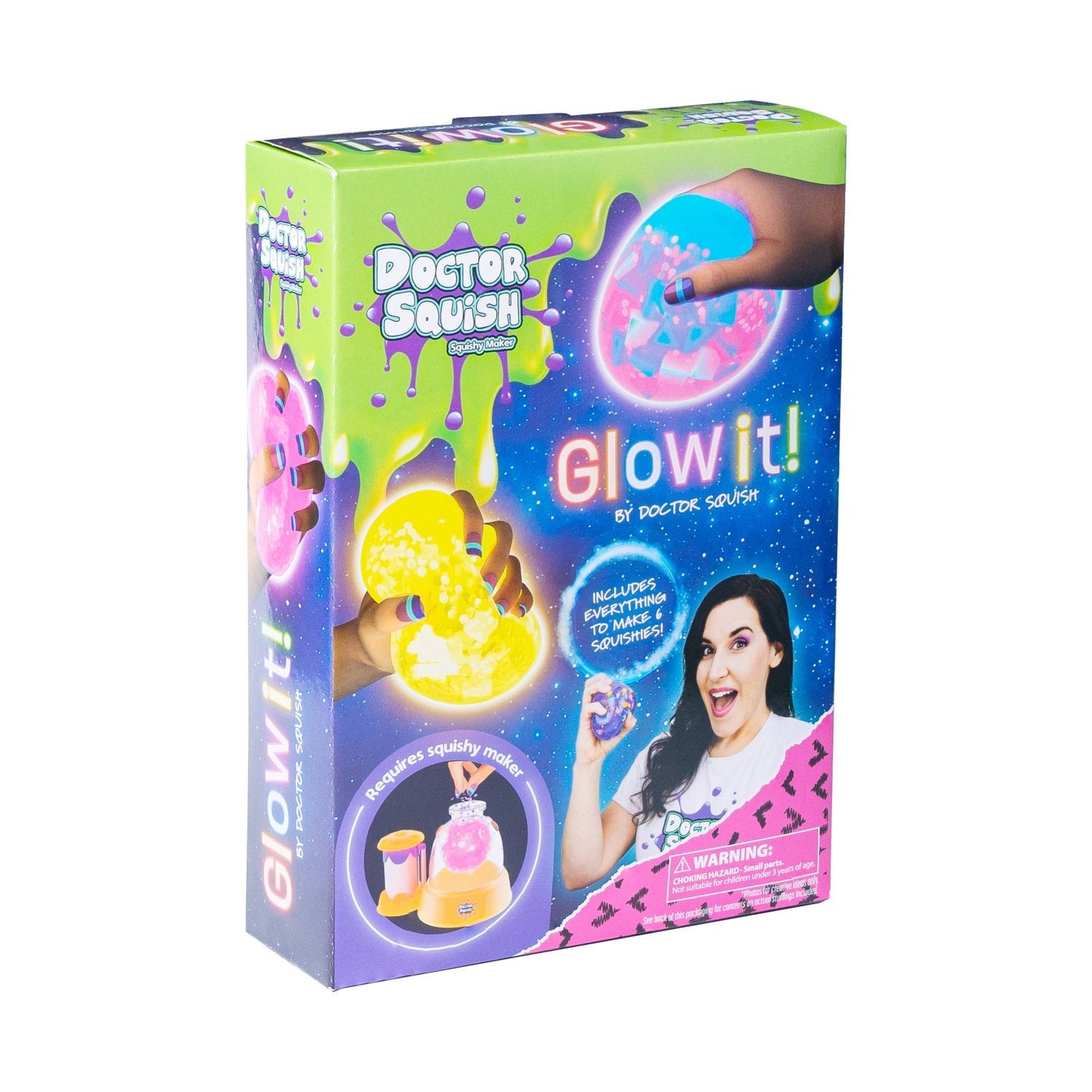 Toysmith - Doctor Squish Squishy Pack Refill - Glow-It Edition | HONEYPIEKIDS 