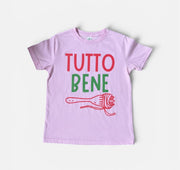 tutto bene pasta shirt in pink | HONEYPIEKIDS