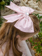 Tutu Du Monde Ares Hairclip - Pink Satin | HONEYPIEKIDS 