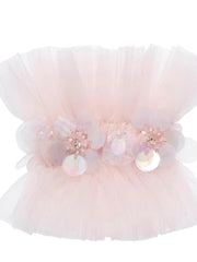 Tutu Du Monde Aurora Veil Satin Wrist Cuffs - Satin Bow Pink | HONEYPIEKIDS