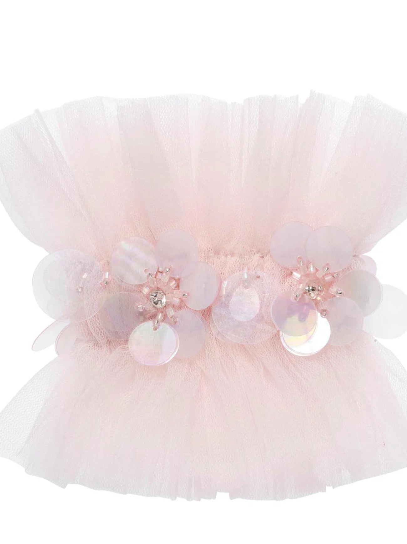 Tutu Du Monde Aurora Veil Satin Wrist Cuffs - Satin Bow Pink | HONEYPIEKIDS