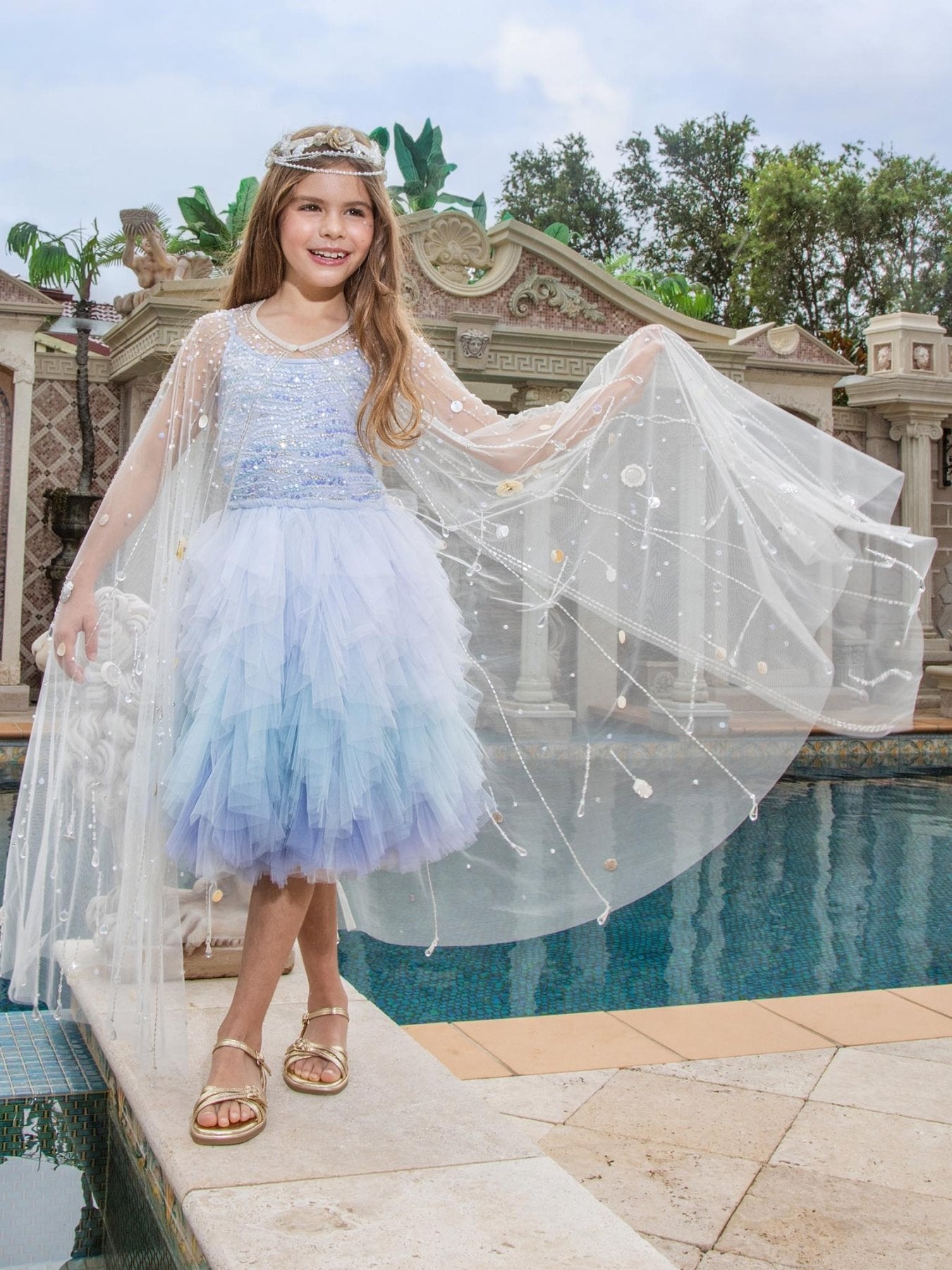 Tutu Du Monde Azure Mirage Tutu Dress | HONEYPIEKIDS.COM | Girls Boutique Designer Dresses