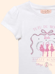 Tutu Du Monde Barbie Always On Pointe T-Shirt - Milk | HONEYPIEKIDS