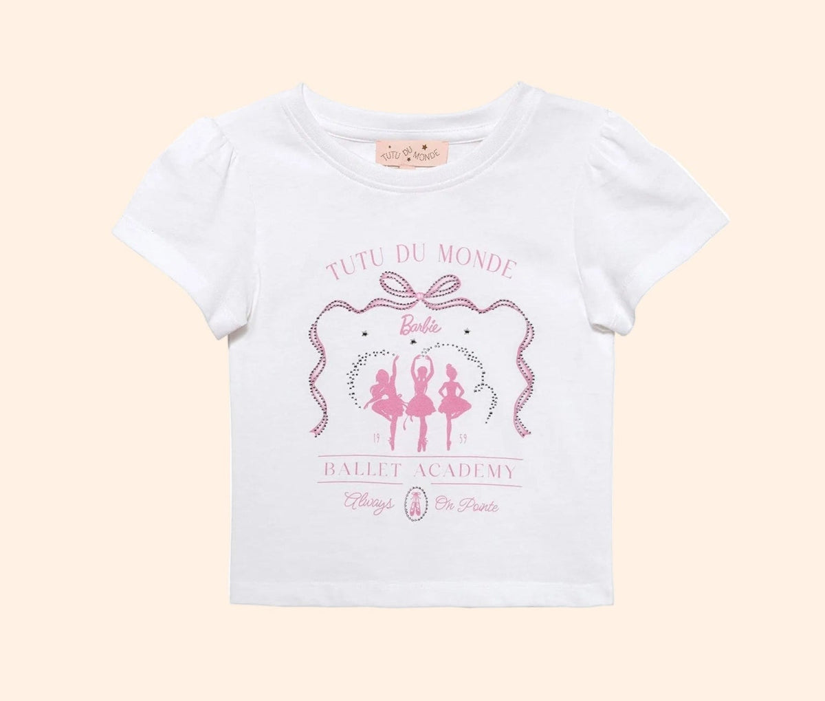 Tutu Du Monde Barbie Always On Pointe T-Shirt - Milk | HONEYPIEKIDS