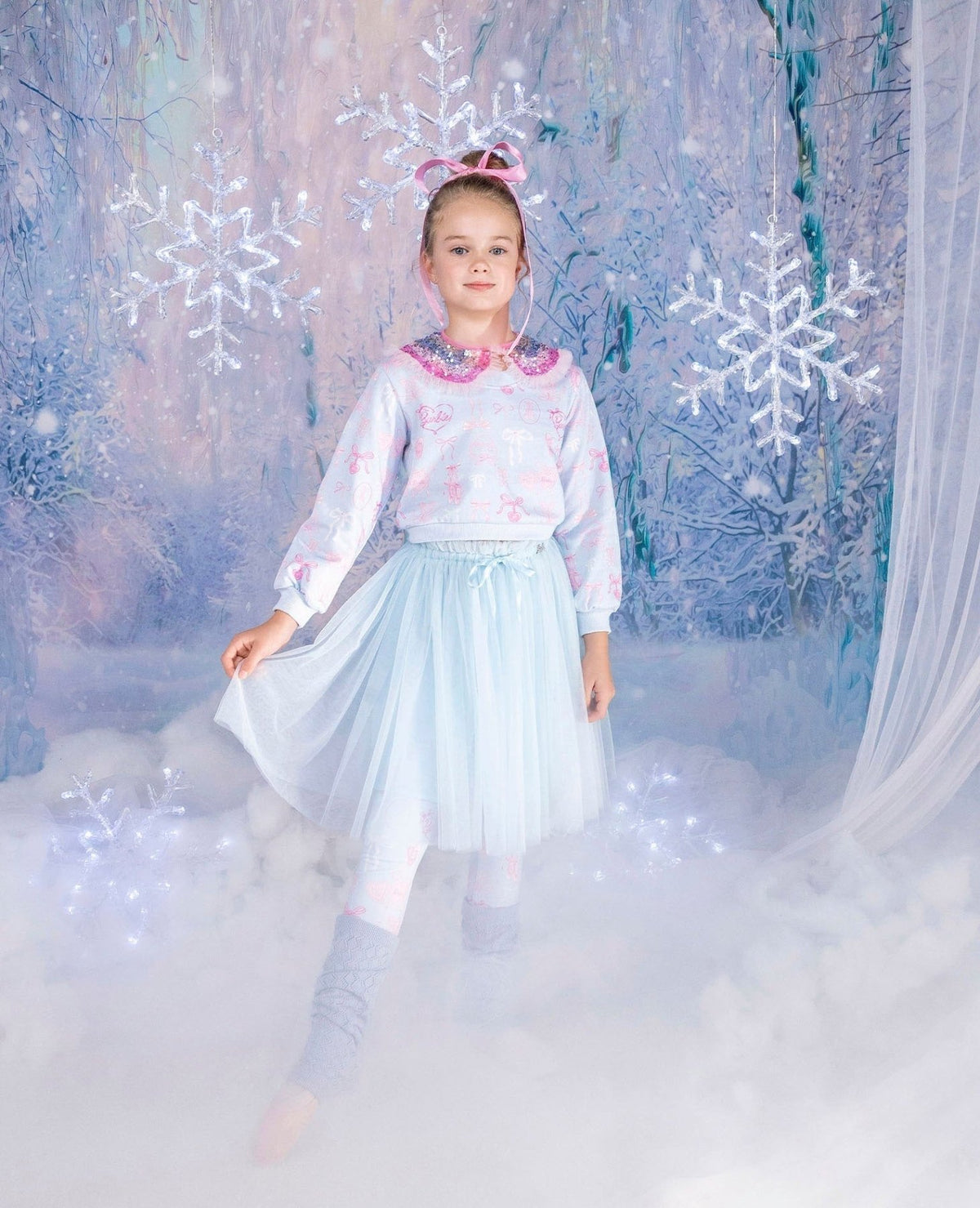 Tutu Du Monde Barbie Dollhouse Dreams Sweatshirt - Ballet Blue | HONEYPIEKIDS