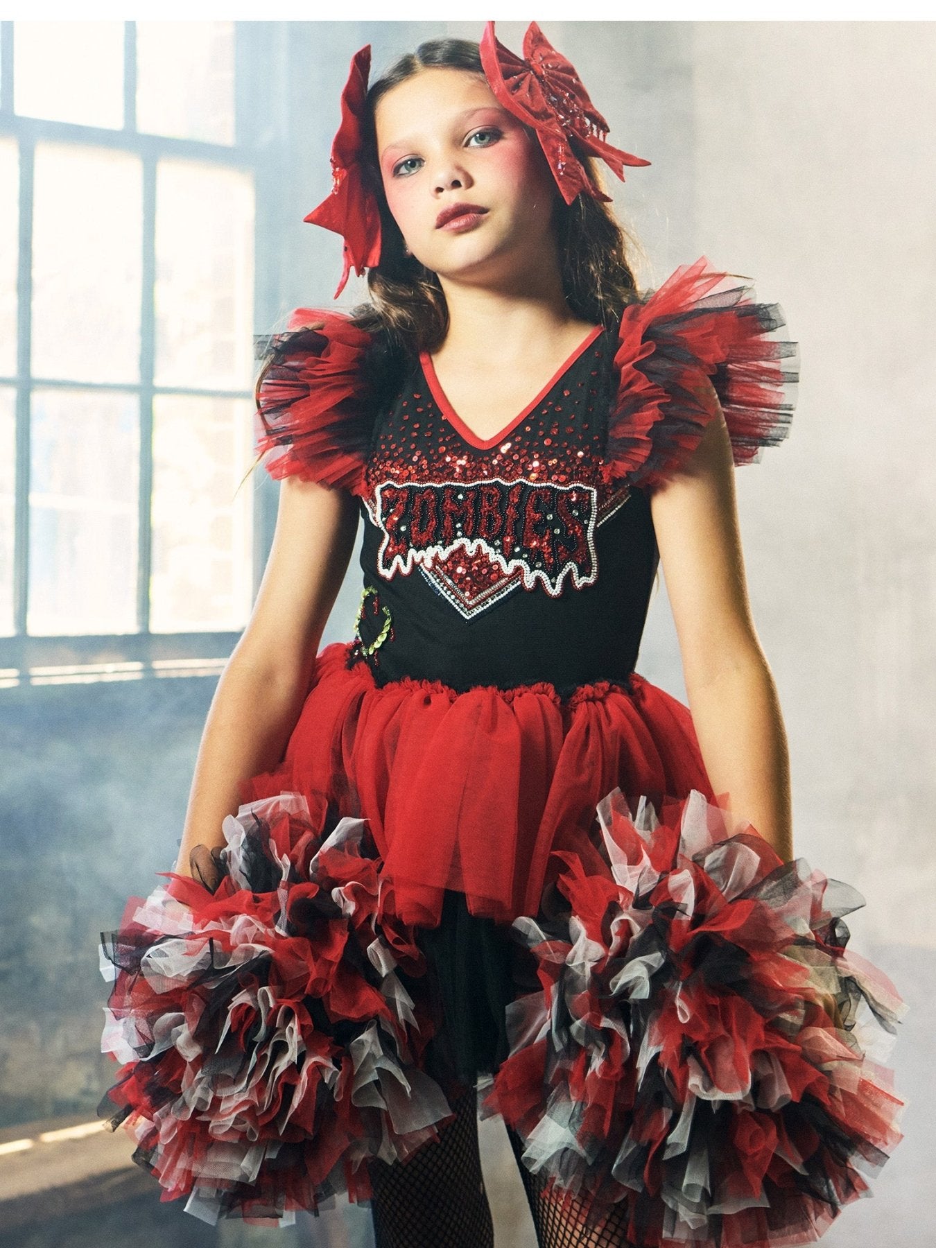 Tutu Du Monde Halloween Deadly Cheer Tutu Dress | HONEYPIEKIDS 